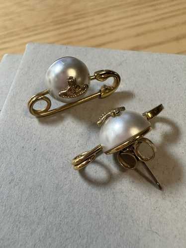 Vivienne Westwood Jordan faux pearl stud earrings 