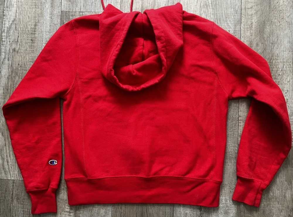 Champion Champion Red Letterman Style Hoodie - image 3