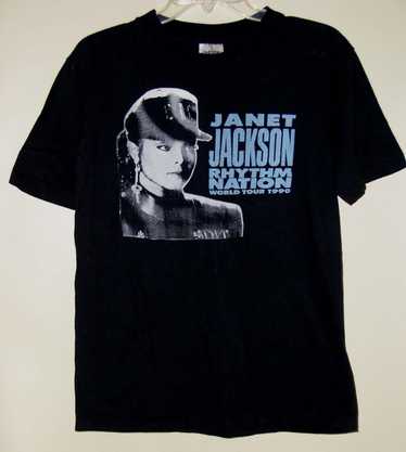 JANET JACKSON XL ツアーT 当時物 Rhythm Nation Vintage 1990 Janet Jackson Rhythm Nation World Tour Local