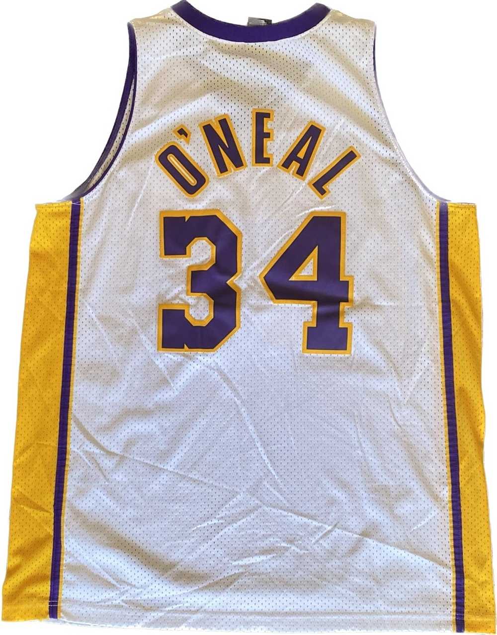 Adidas LA Lakers Men's Adidas 2000-2001 Shaquille O'Neal Swingman Jersey  Gold