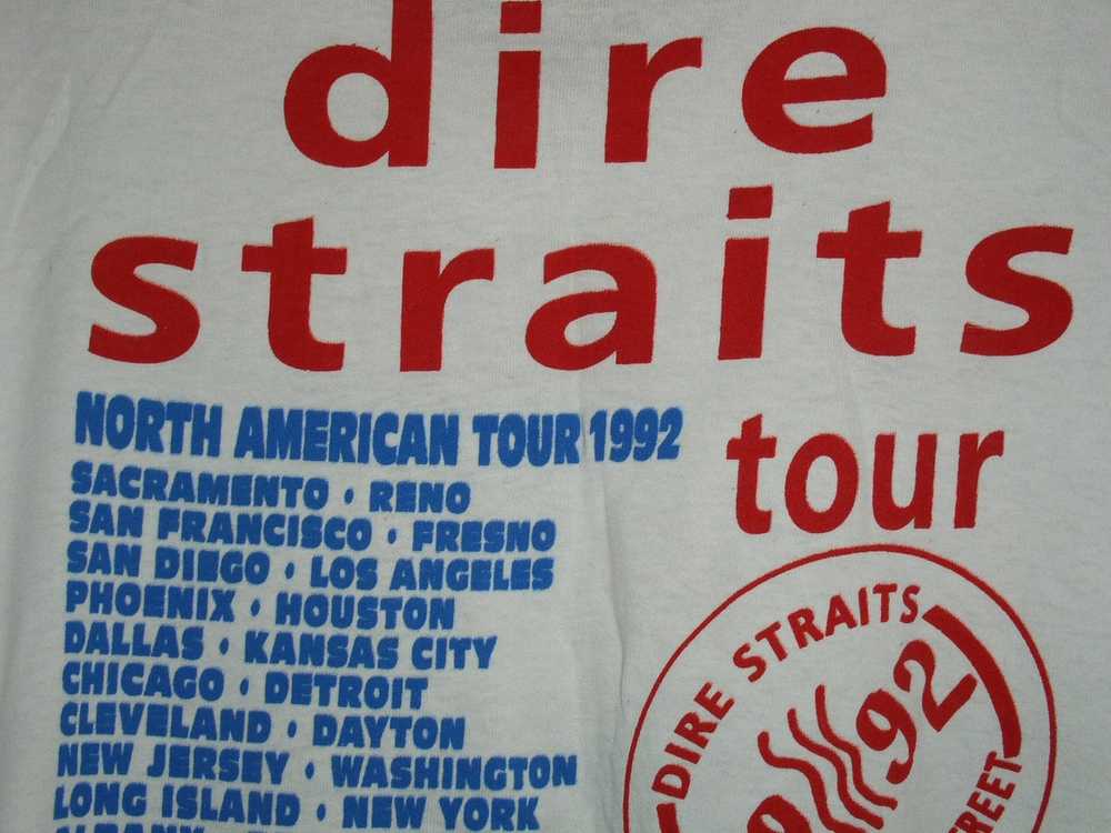 Band Tees × Rare × Vintage Dire Straits Concert T… - image 4