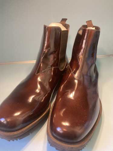 Prada Prada brown leather Chelsea boots