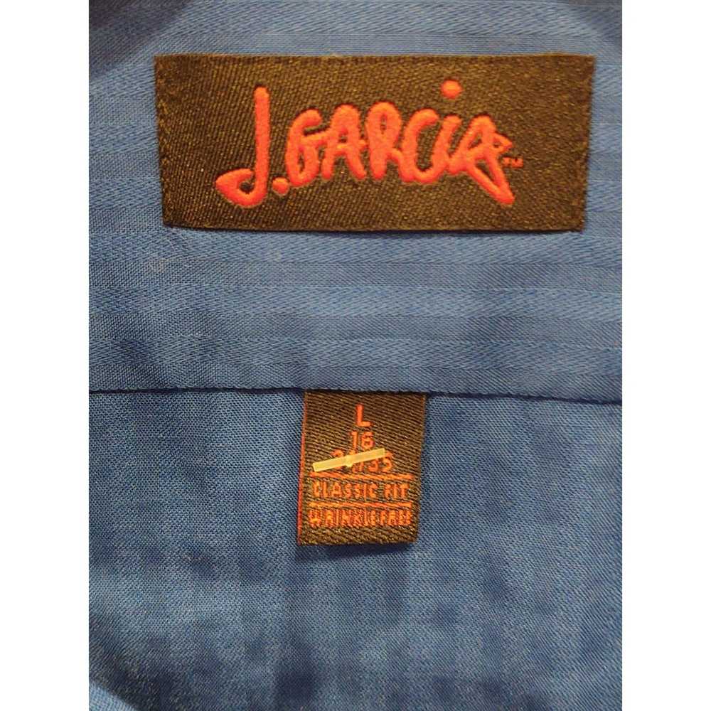 Other J Garcia Mens Shirt L 16 34/35 Blue Long Sl… - image 5