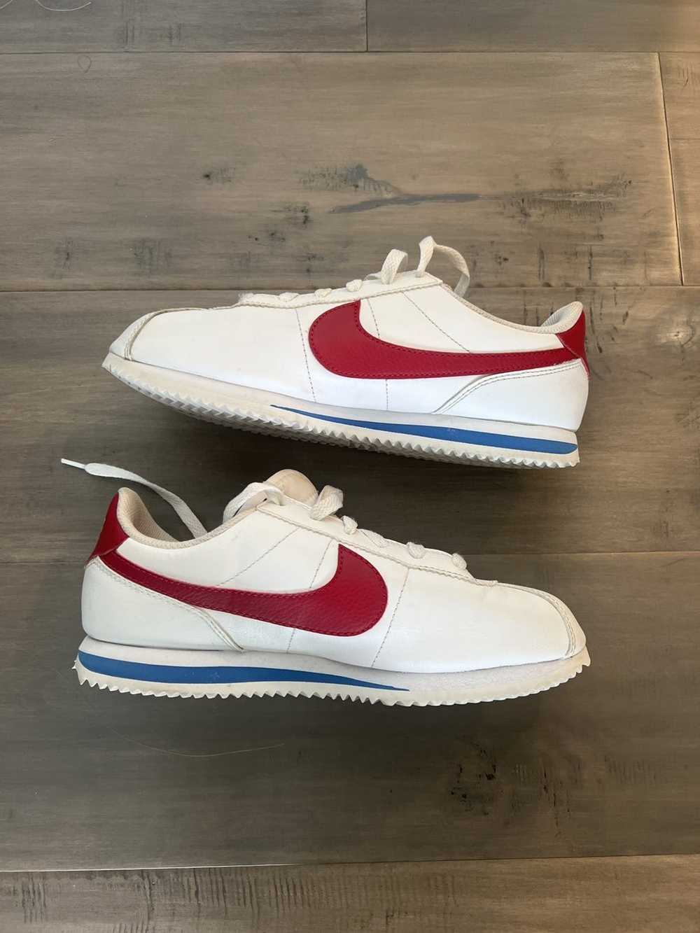 nike red and blue cortez