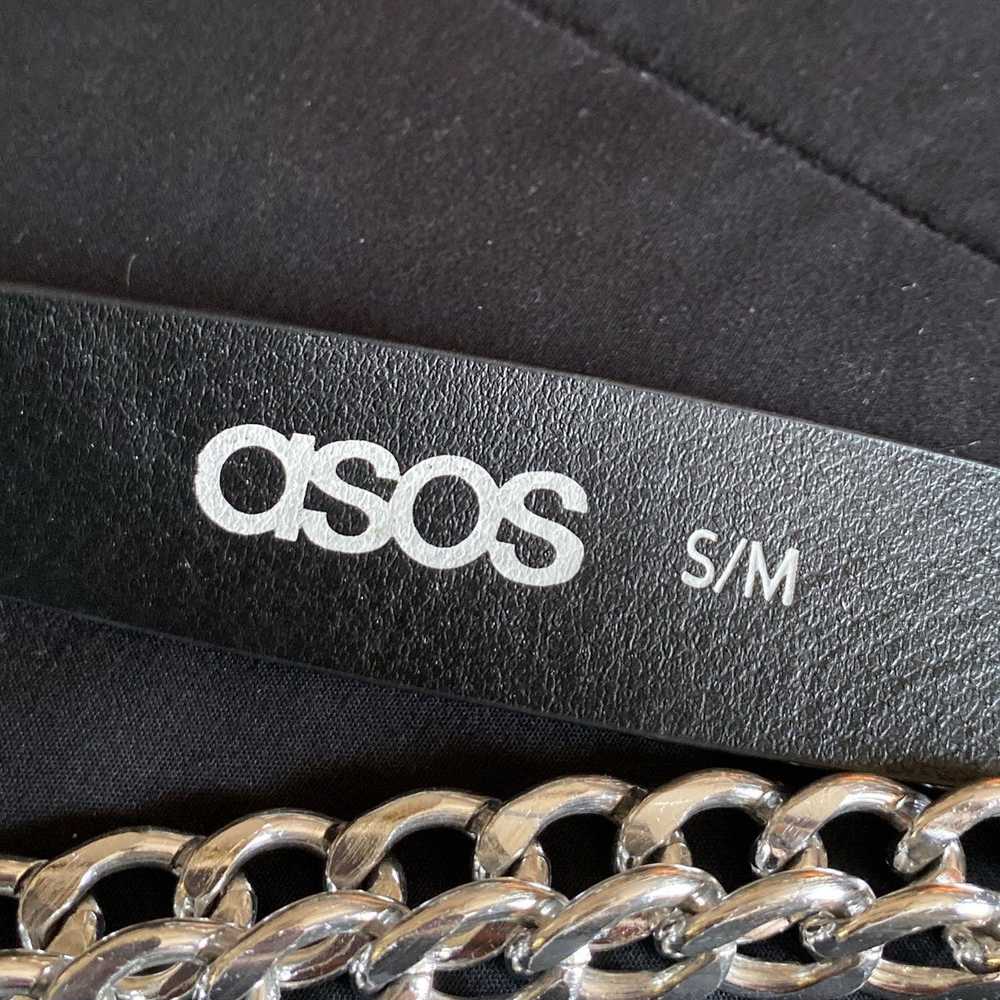 Asos × Vintage black faux leather harness with ch… - image 2