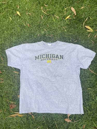 Vintage michigan softball T - image 1