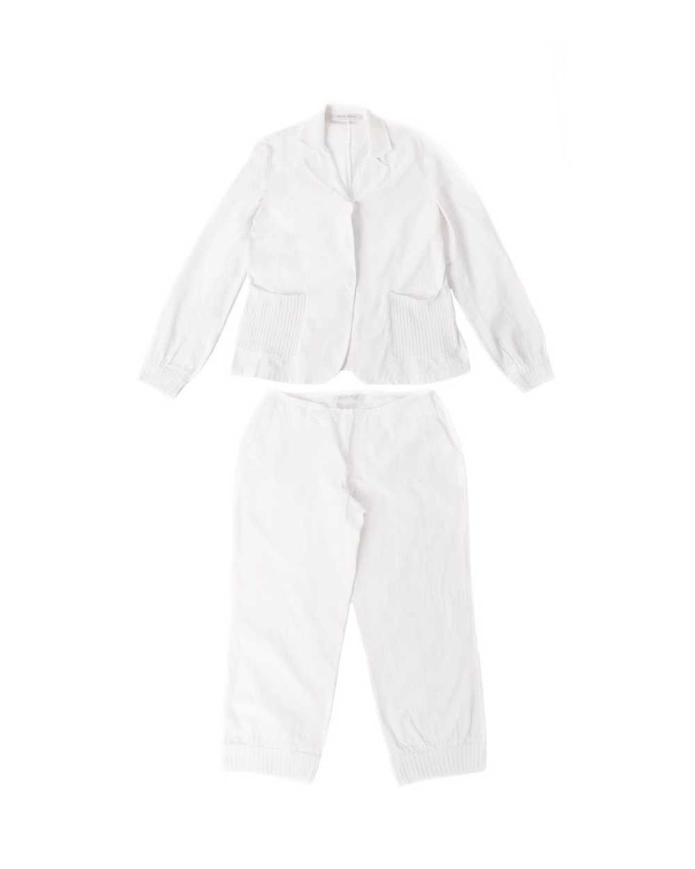 Miu Miu Miu Miu F/W1999 White Light Jacket + Pant… - image 1