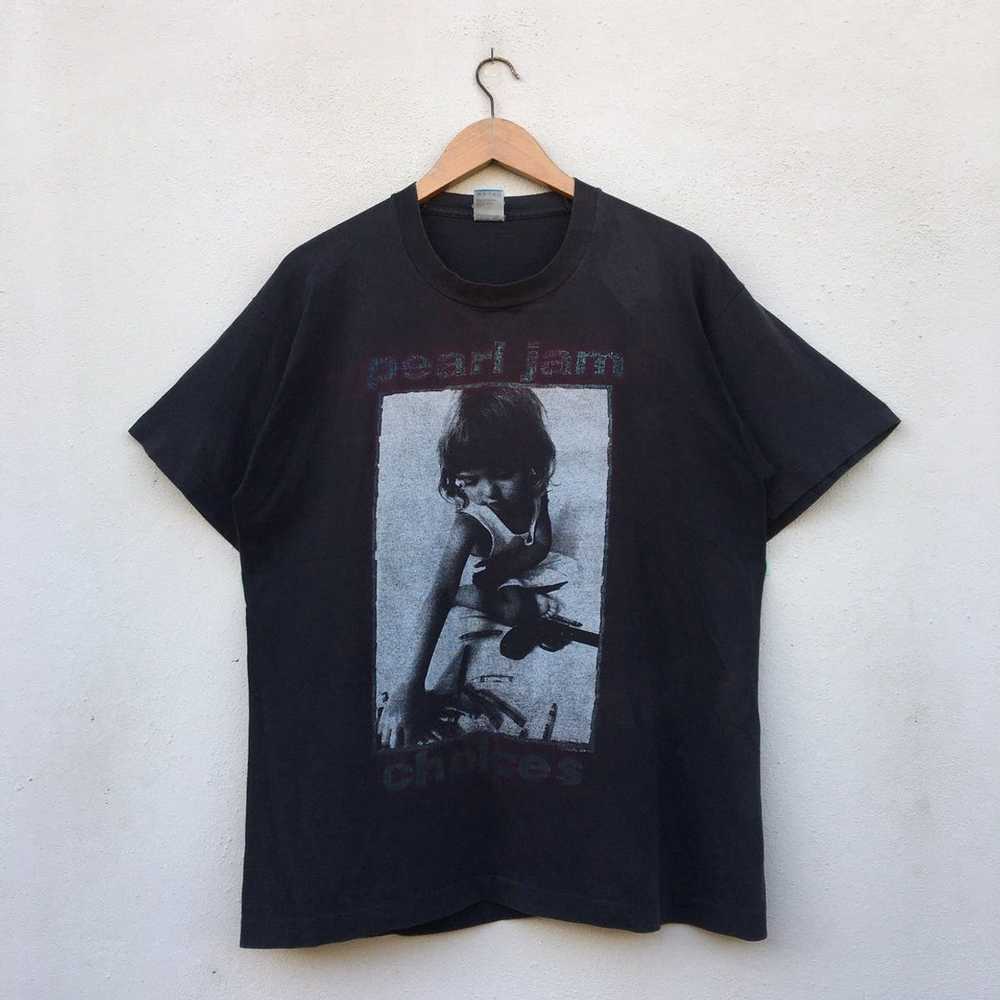 Band Tees × Vintage Vintage 1992 PEARL JAM CHOICE… - image 1