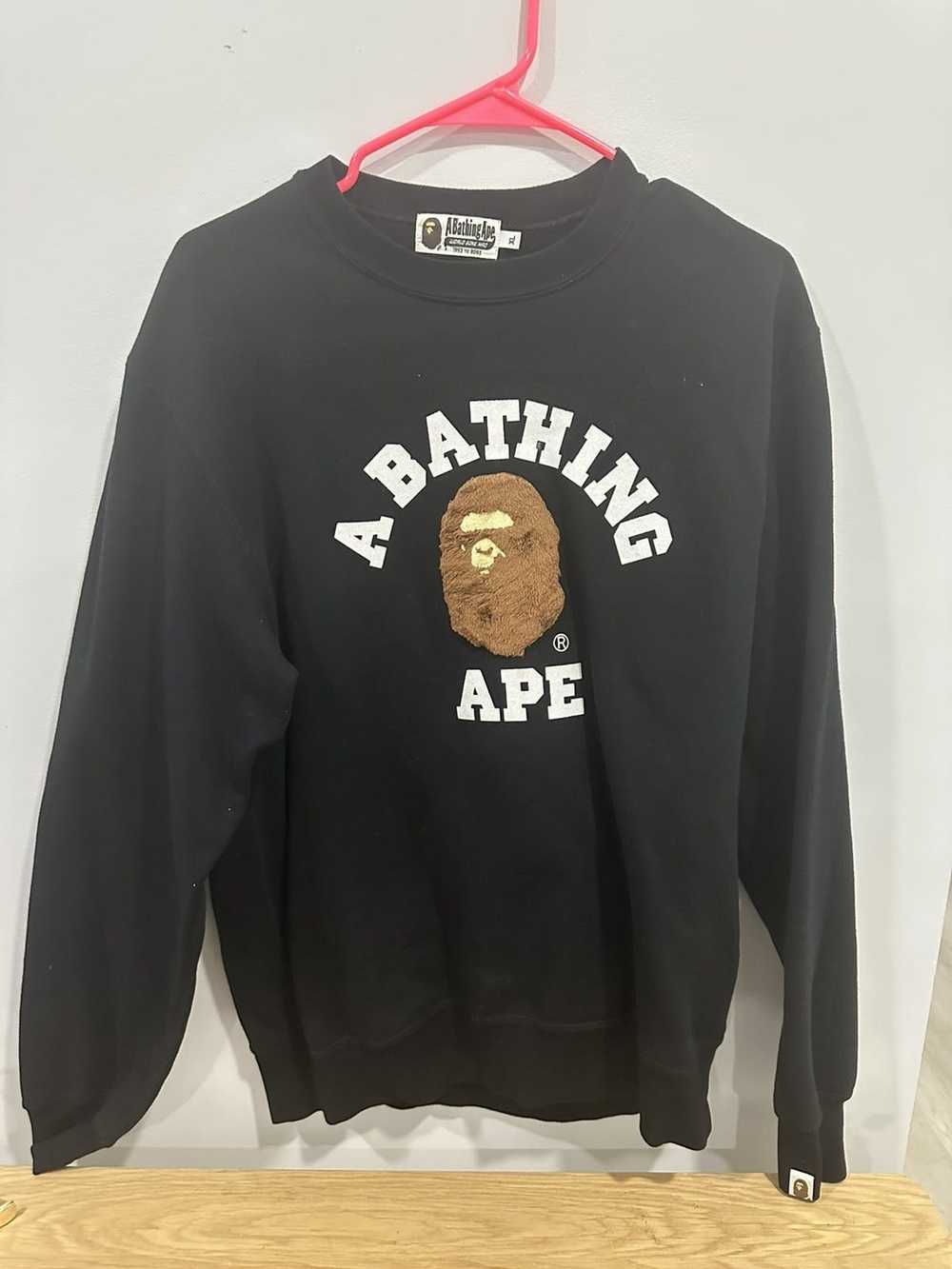 Bape Black bape crew neck - image 1