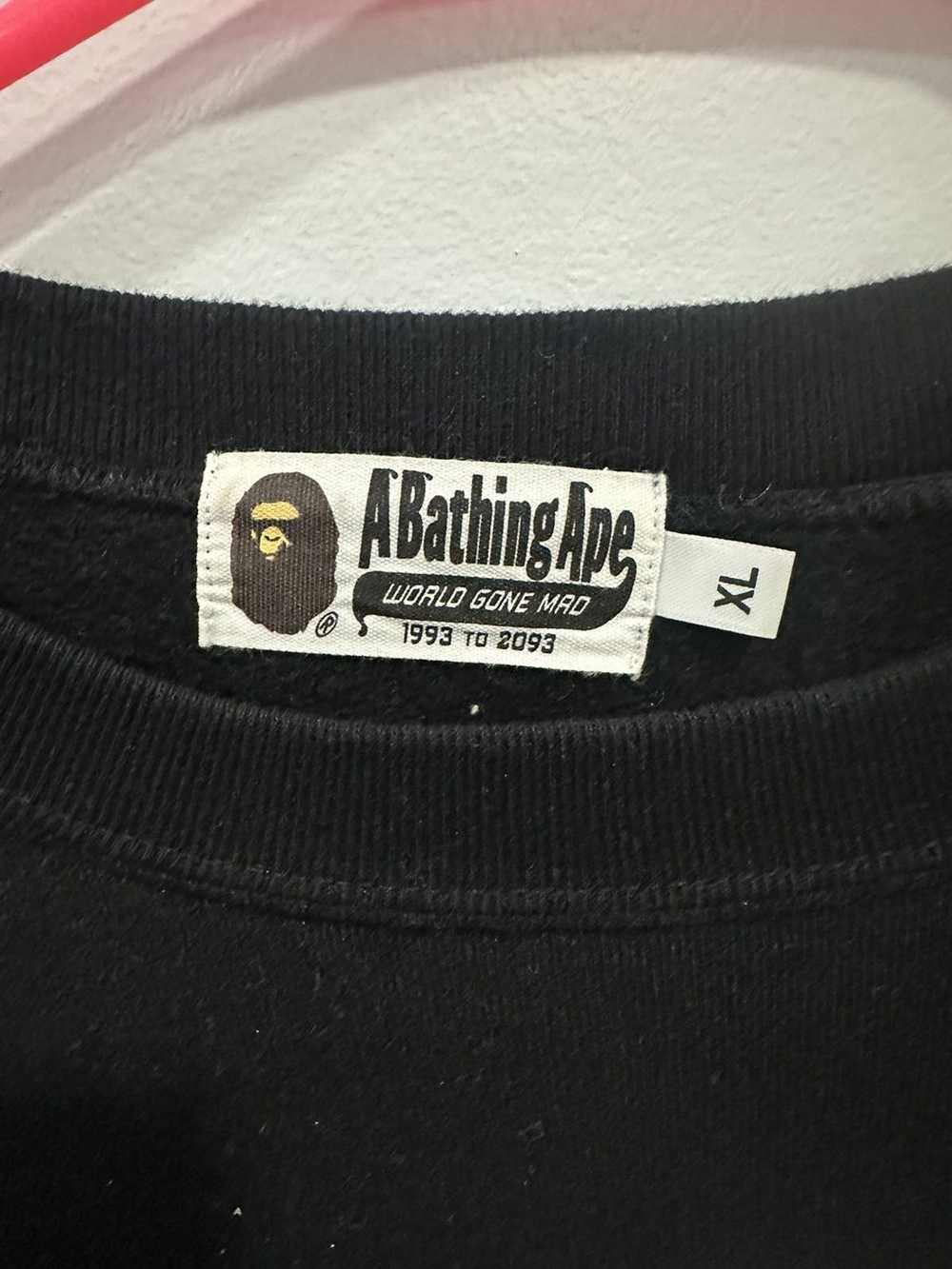 Bape Black bape crew neck - image 3