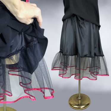 00s Y2K Vintage Pin-Up Crinoline Party Dress Size… - image 1
