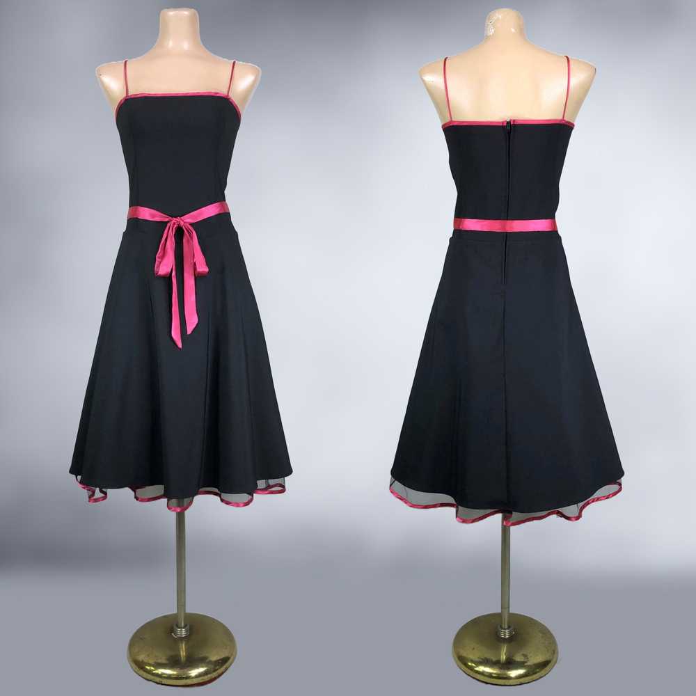 00s Y2K Vintage Pin-Up Crinoline Party Dress Size… - image 4