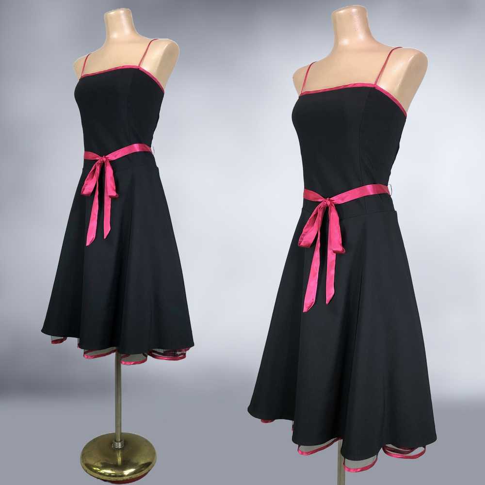 00s Y2K Vintage Pin-Up Crinoline Party Dress Size… - image 5