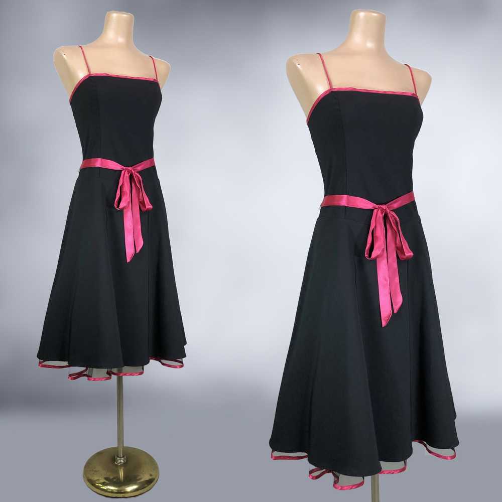 00s Y2K Vintage Pin-Up Crinoline Party Dress Size… - image 6