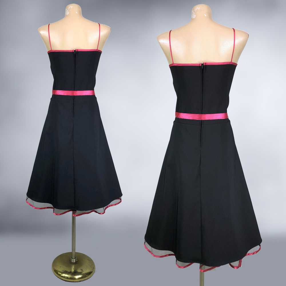 00s Y2K Vintage Pin-Up Crinoline Party Dress Size… - image 8