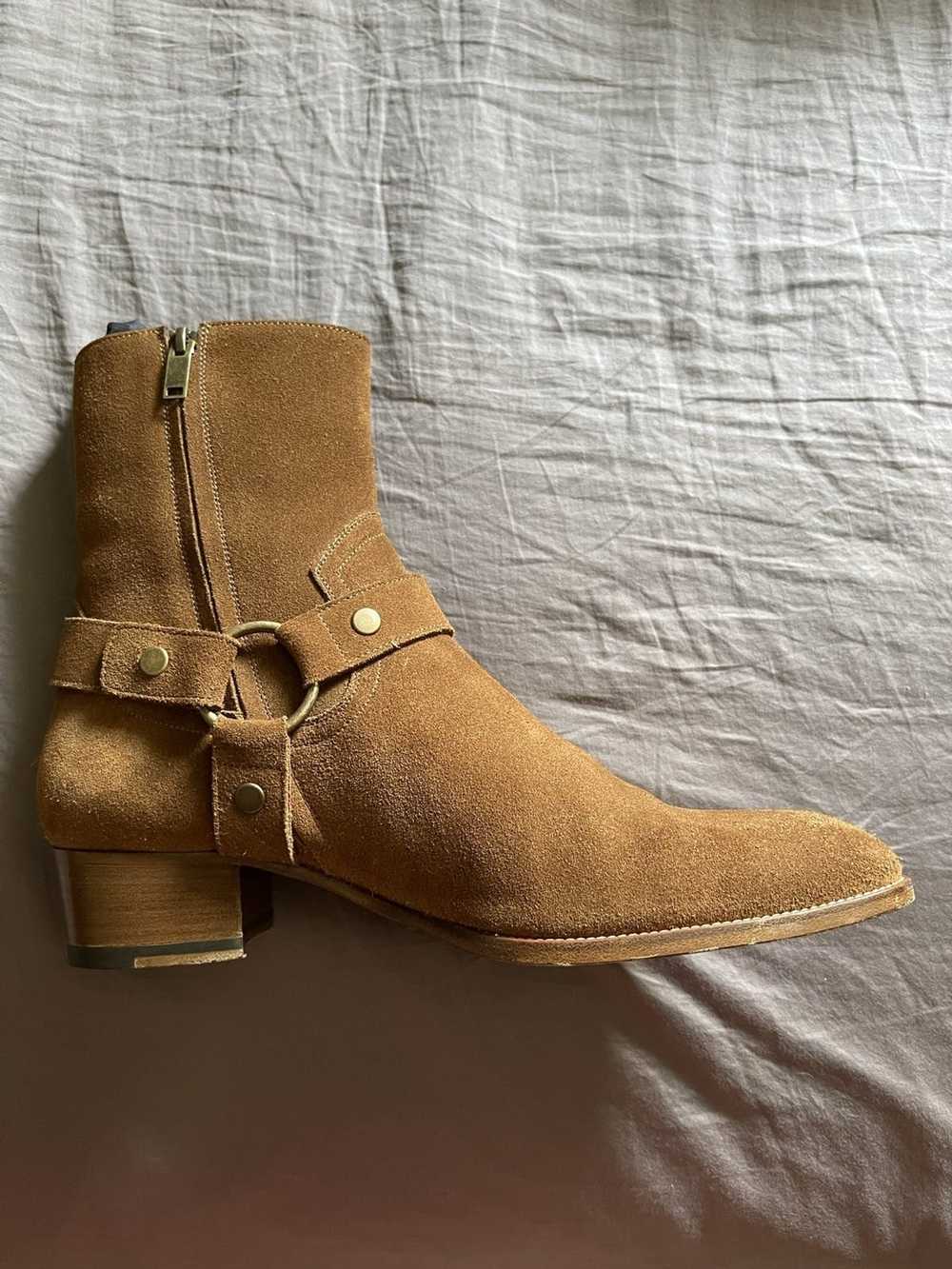 Saint Laurent Paris WYATT HARNESS BOOTS IN SUEDE … - image 12