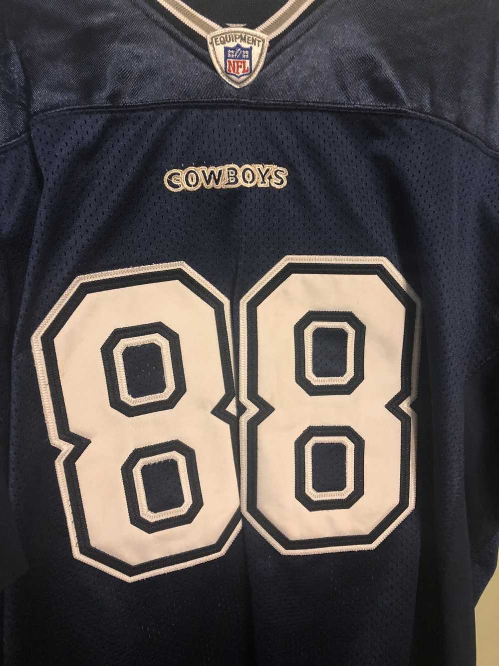 Chic Cowboys Womens Blue T-Shirt - #88 Dez Bryant Silver Numbers