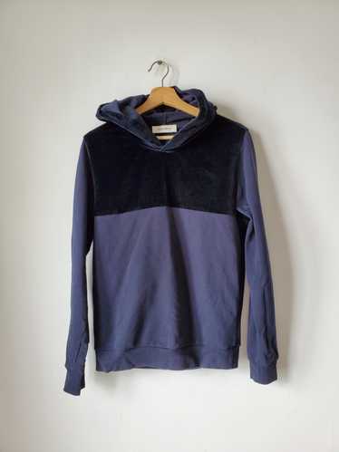 Mauro Grifoni Velvet panel hoody - image 1