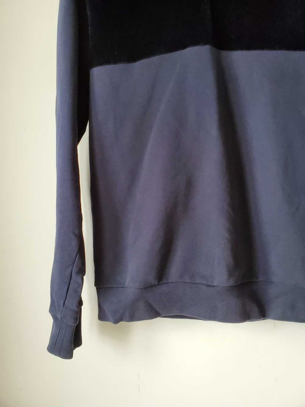 Mauro Grifoni Velvet panel hoody - image 3