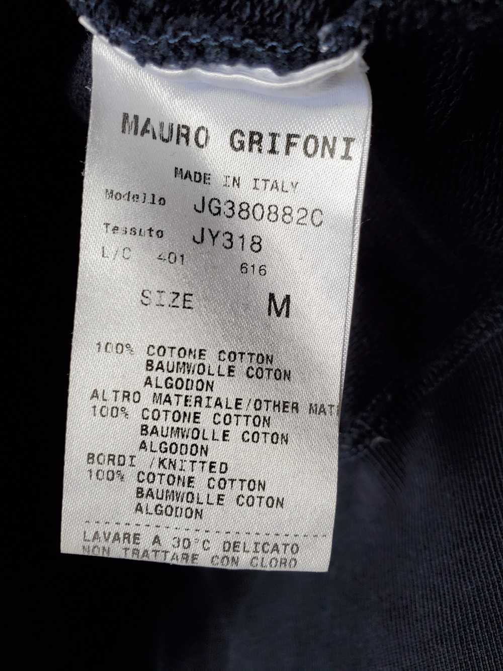 Mauro Grifoni Velvet panel hoody - image 5