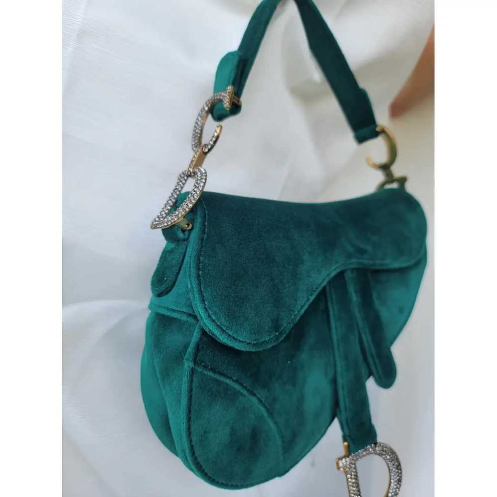 Dior Saddle velvet handbag - image 11