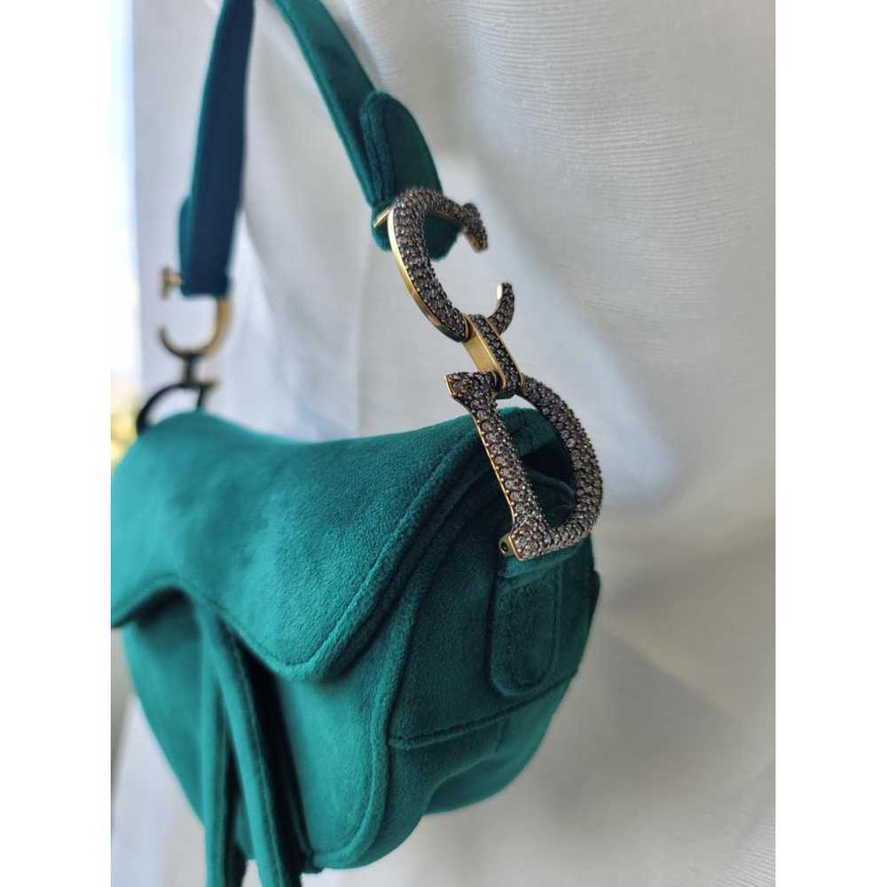 Dior Saddle velvet handbag - image 12