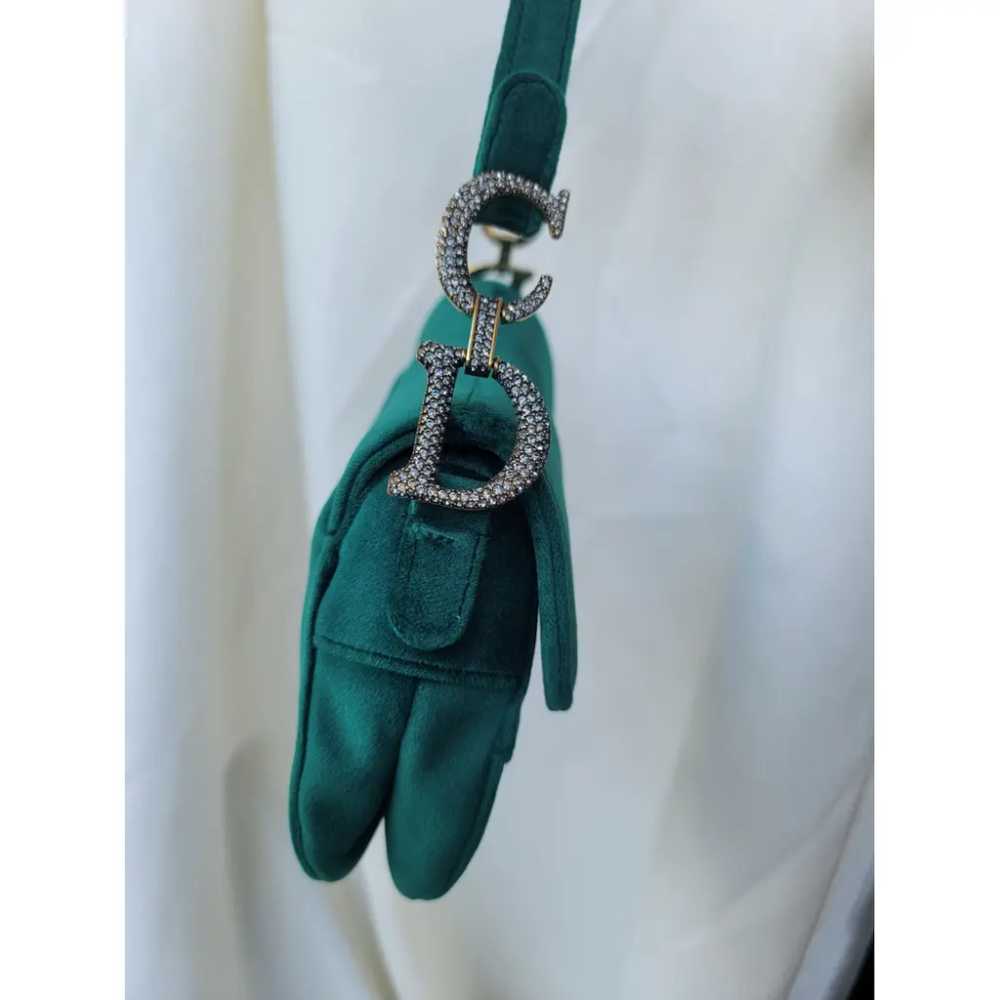 Dior Saddle velvet handbag - image 6