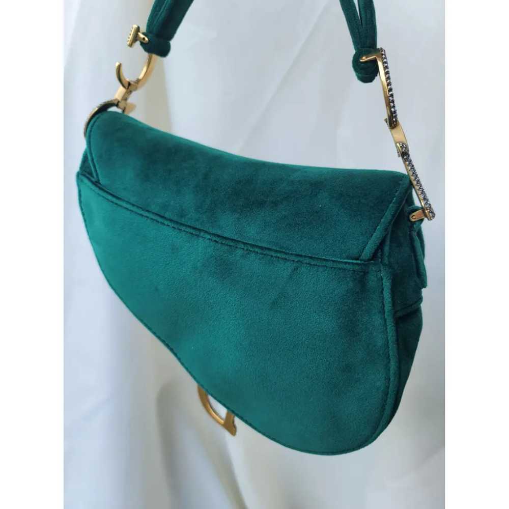 Dior Saddle velvet handbag - image 7