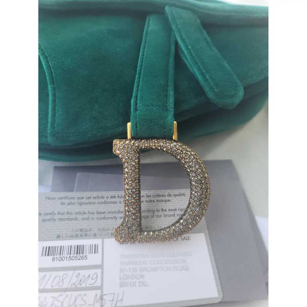 Dior Saddle velvet handbag - image 8