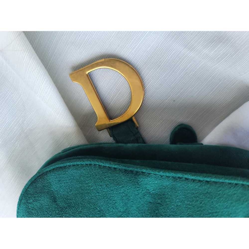 Dior Saddle velvet handbag - image 9