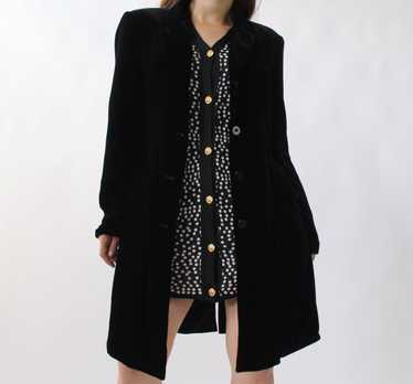 Black Velvet Duster Cardigan