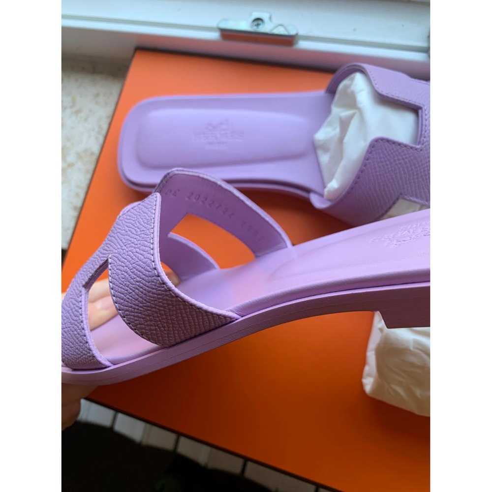 Hermès Oran pony-style calfskin mules - image 5