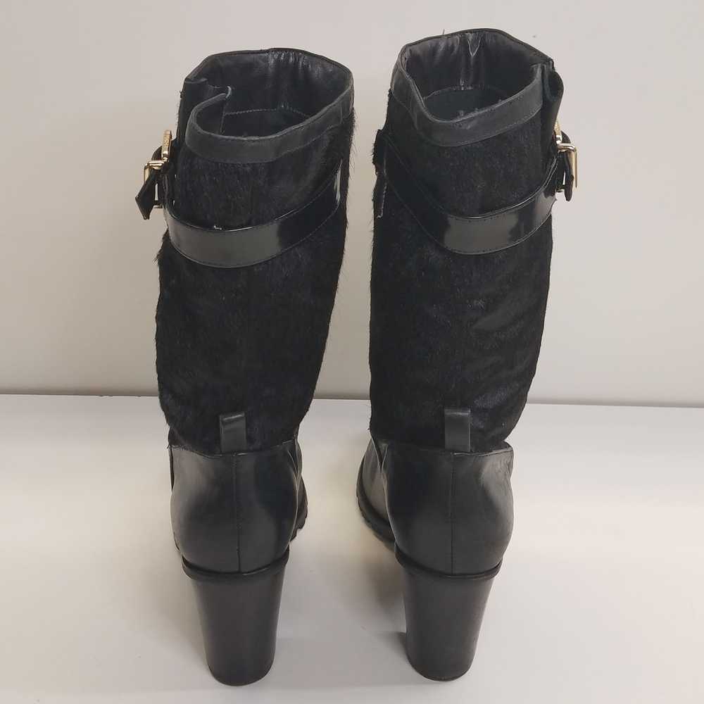 Schutz Faux Fur Boots Black 9 - image 6