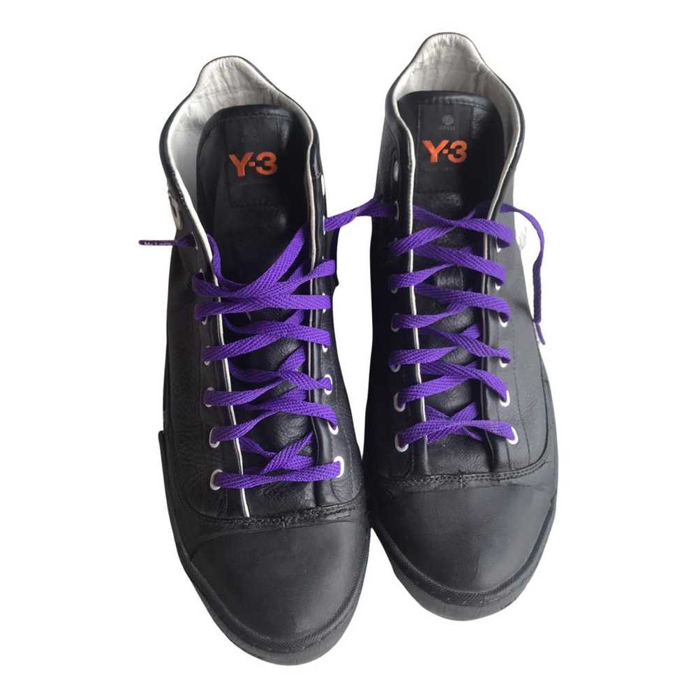 Y-3 by Yohji Yamamoto Leather high trainers - image 1