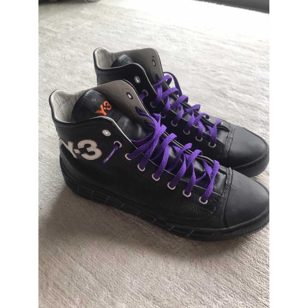 Y-3 by Yohji Yamamoto Leather high trainers - image 2