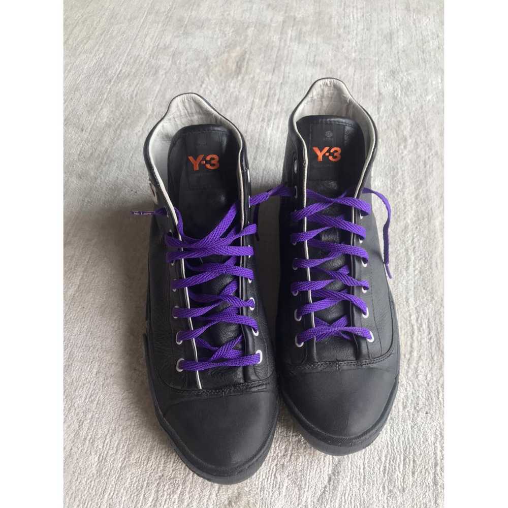 Y-3 by Yohji Yamamoto Leather high trainers - image 3