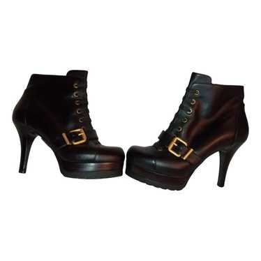 Fendi Leather lace up boots - image 1