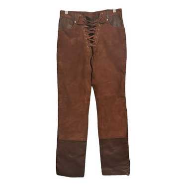 Understated Leather Straight jeans - image 1