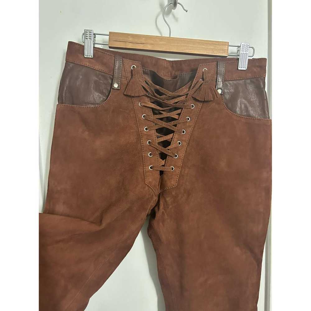 Understated Leather Straight jeans - image 4