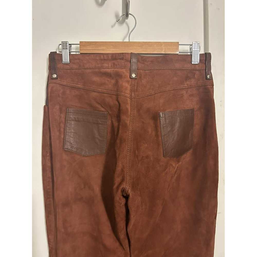 Understated Leather Straight jeans - image 6