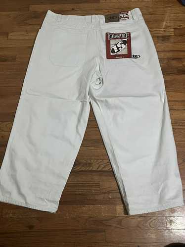 Jnco DEADSTOCK VINTAGE RARE 90s WHITE INERSTATE W… - image 1