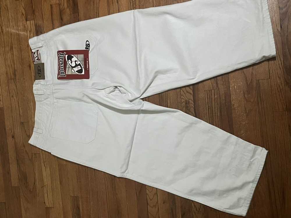 Jnco DEADSTOCK VINTAGE RARE 90s WHITE INERSTATE W… - image 4