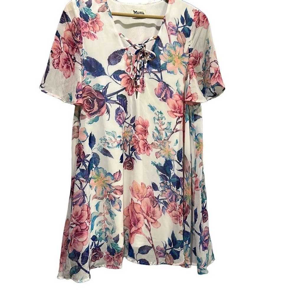 Other SHOW ME YOUR MUMU Floral Tunic Dress Cover … - image 4