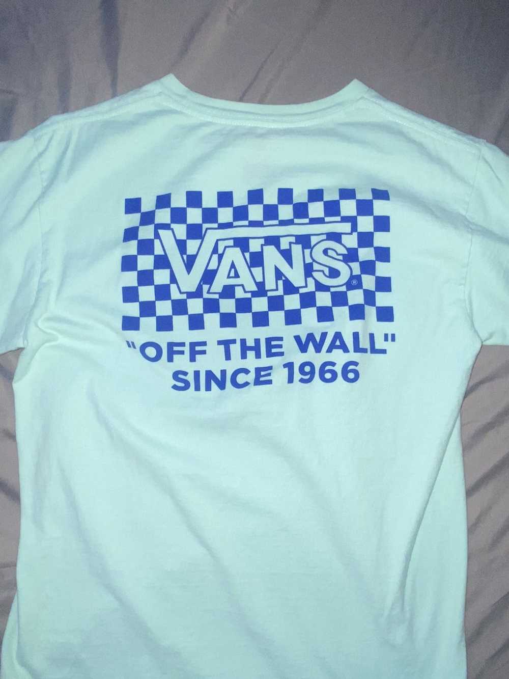 Vans Teal Blue Vans Checker Tee - image 4