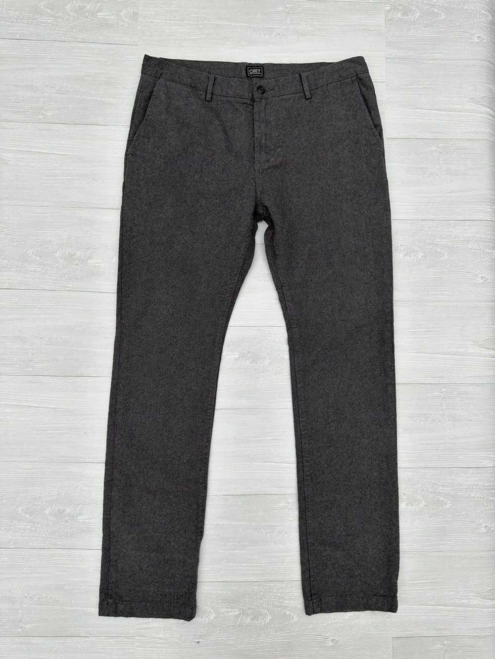 Obey Obey Grey Work 5 Pocket Pants Sz. 36 - image 1