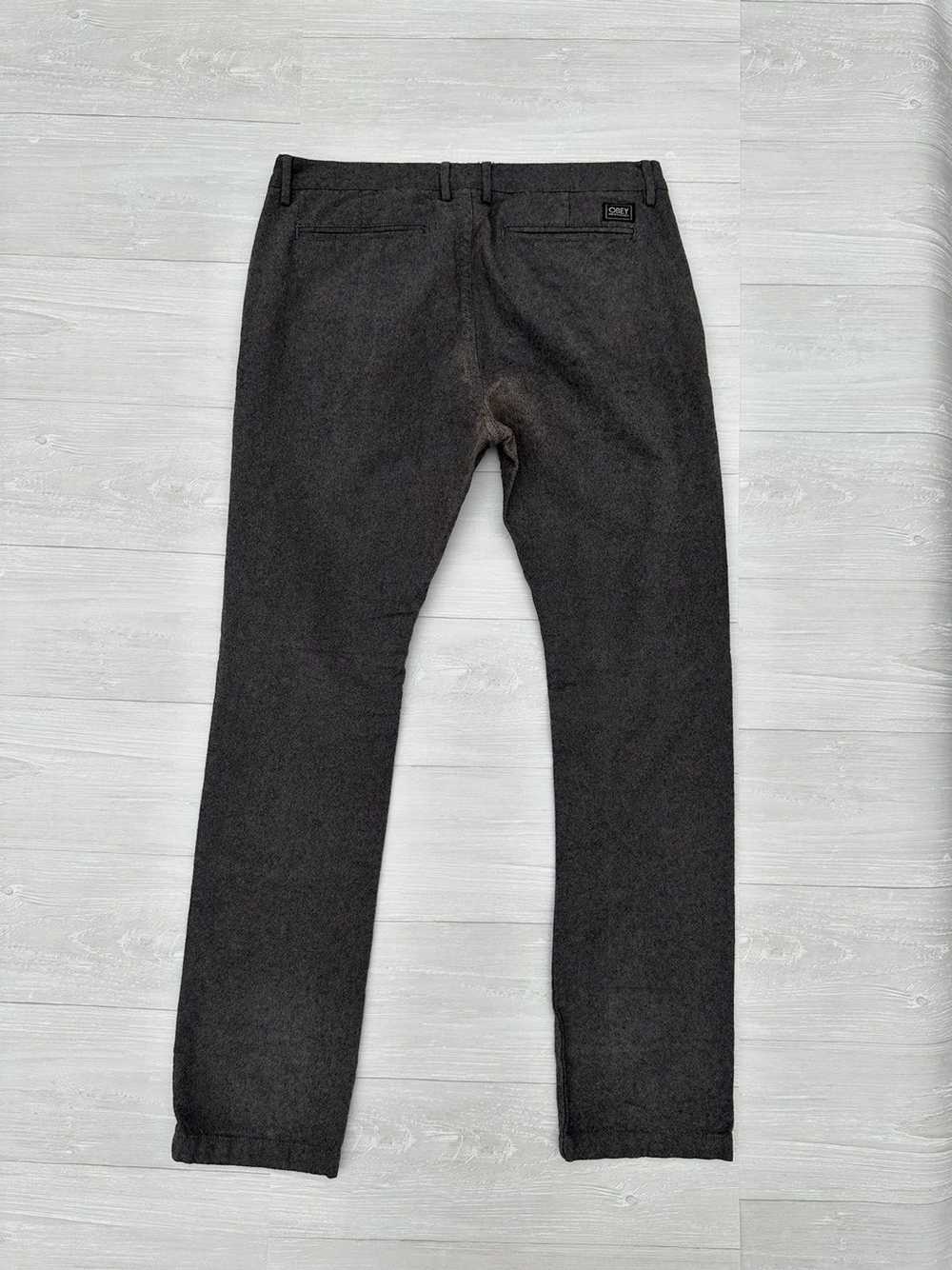 Obey Obey Grey Work 5 Pocket Pants Sz. 36 - image 3