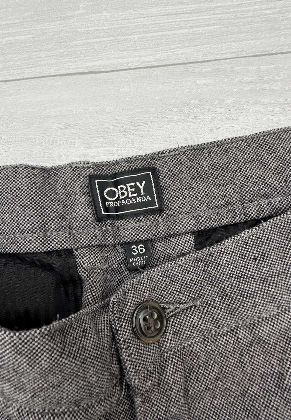 Obey Obey Grey Work 5 Pocket Pants Sz. 36 - image 5