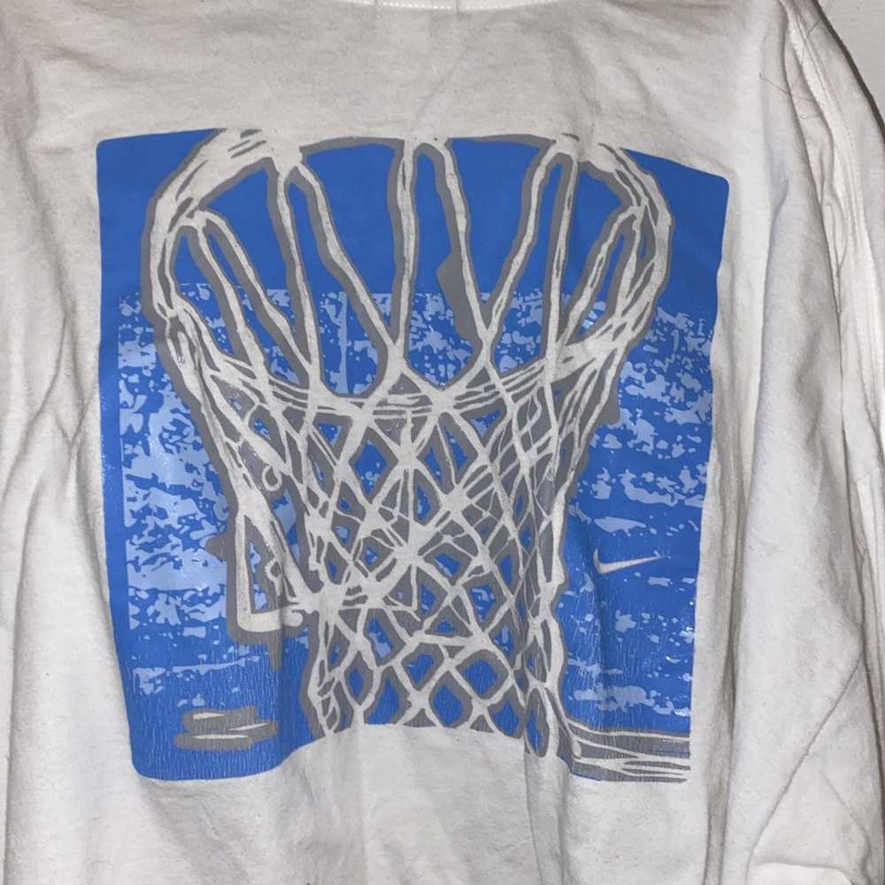 Nike white Nike Live Ball Basketball Long Sleeve … - image 4