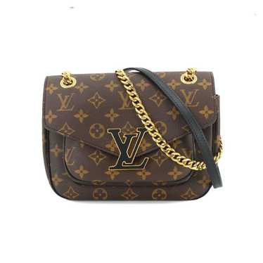 Louis Vuitton Monogram Passy Chain Flap Shoulder Bag LV Logo - ShopperBoard