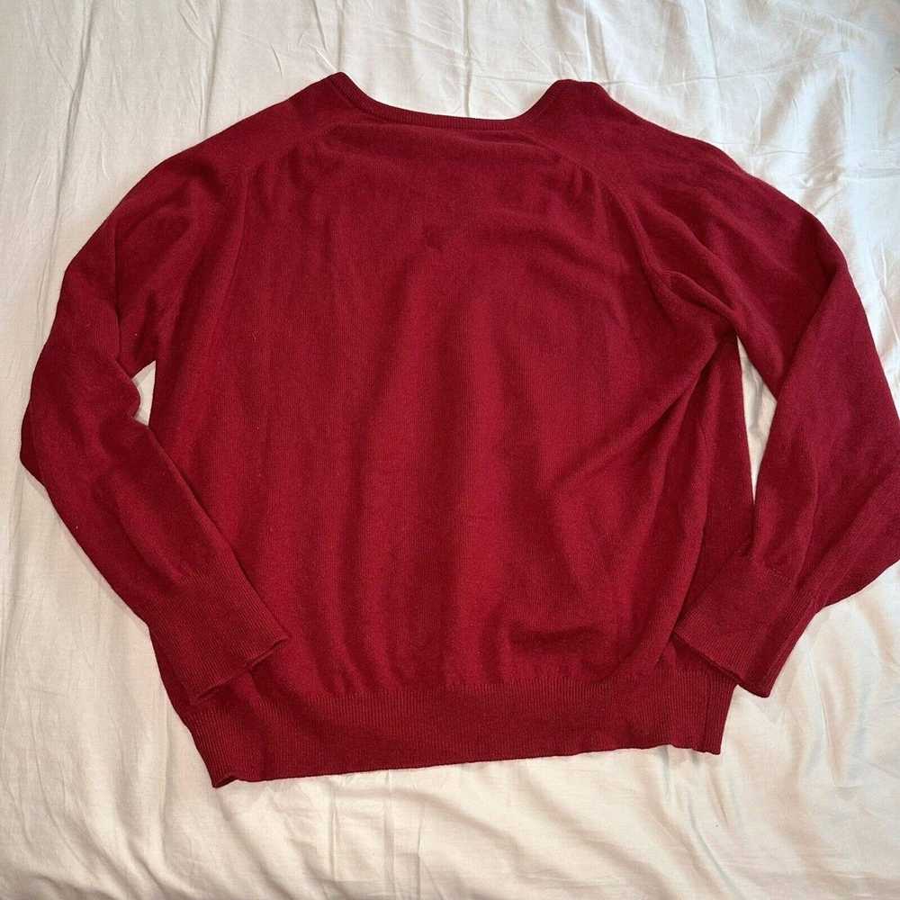 Lands End Lands End Sweater Mens XL Red Pullover … - image 3